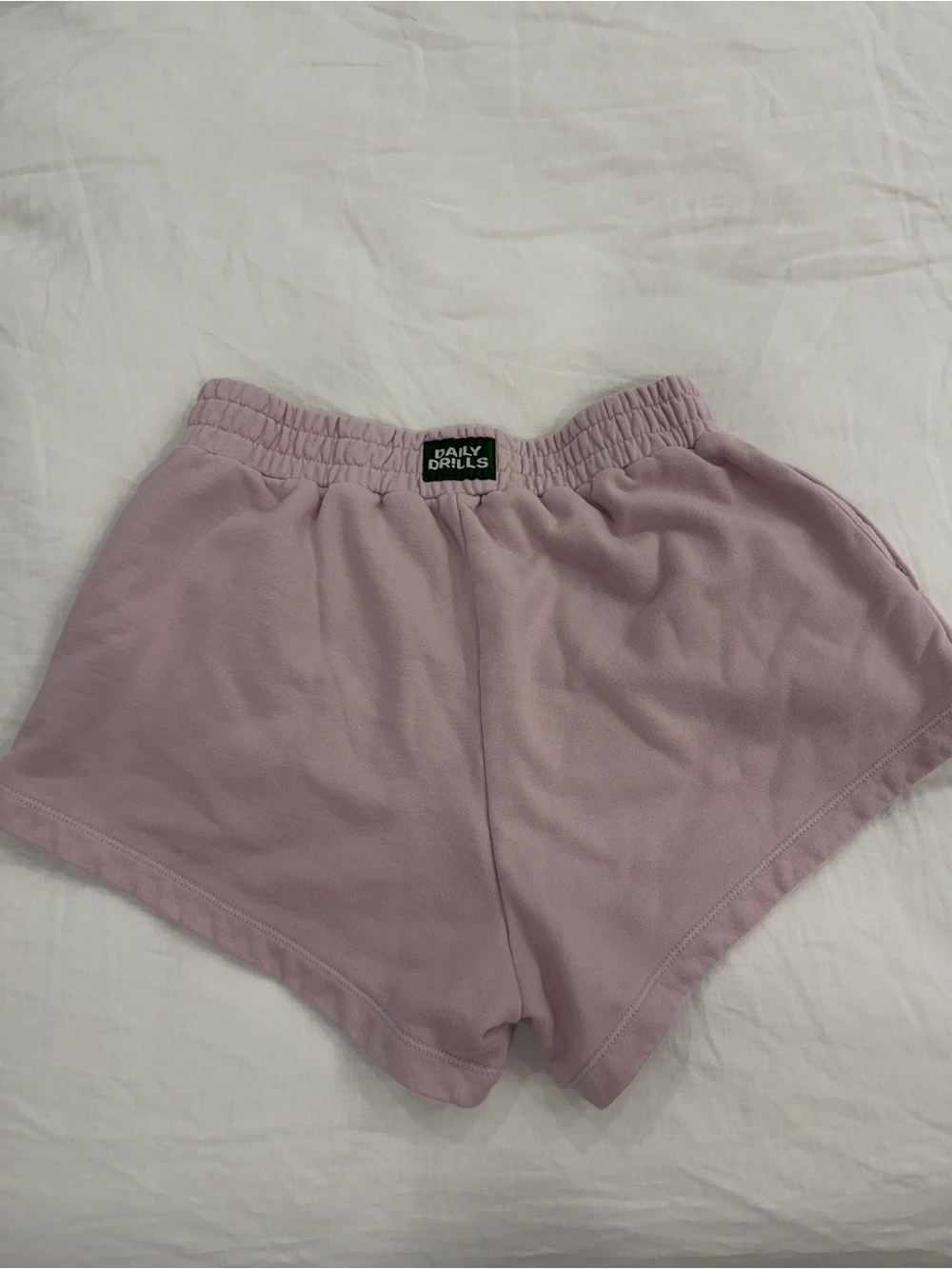 Daily Drills Women's Light Mauve Elastic Waist Athletic Shorts